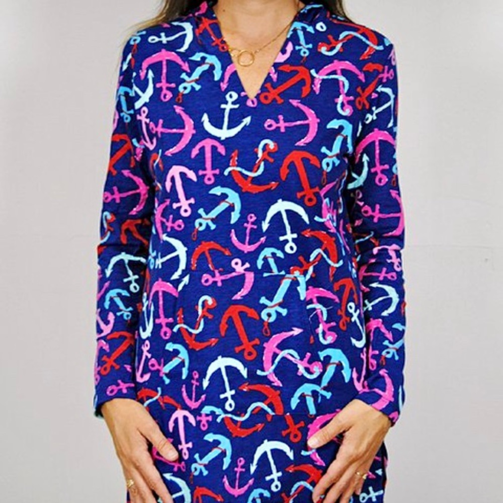 NWOT sz xs Haley and the Hound anchor hooded tunic